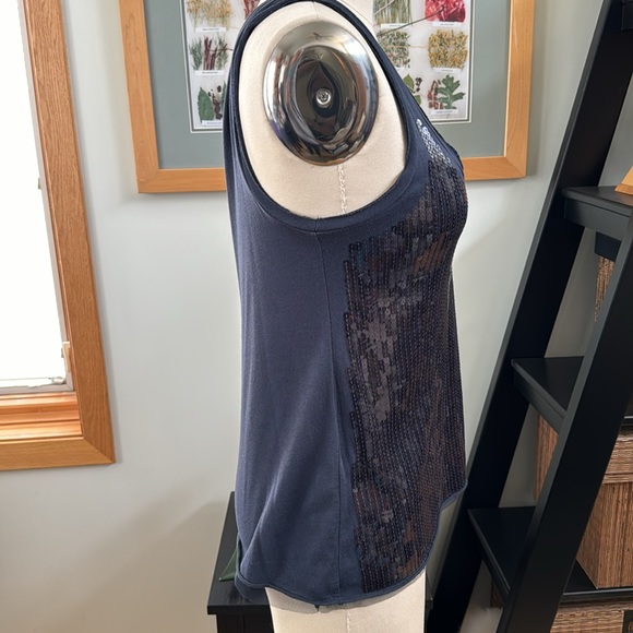 J. Crew cotton sequined tank in size medium in EUC - Picture 4 of 7